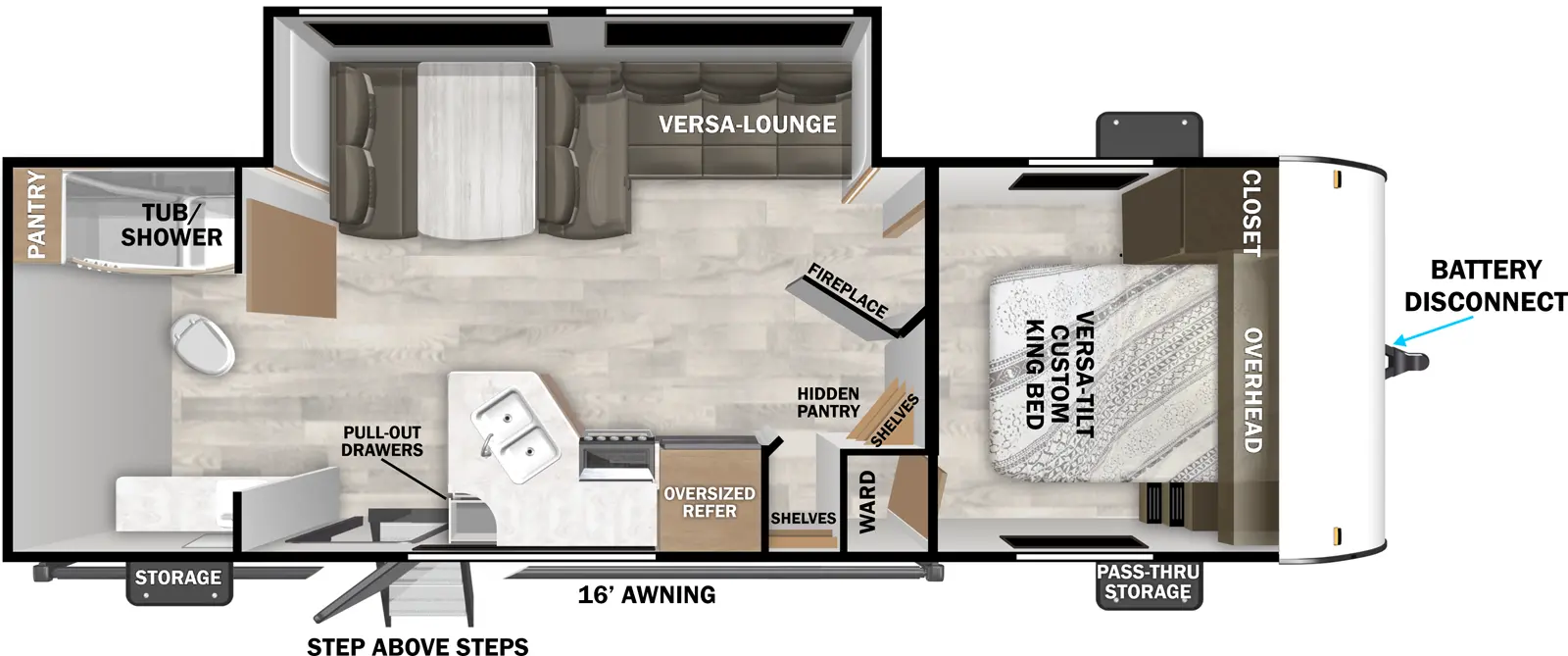 Cruise Lite 25ICE Floorplan